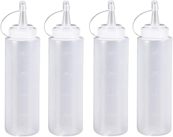 Squeeze-flasker for krydder med lukking - Condimentdispenser 200ml
