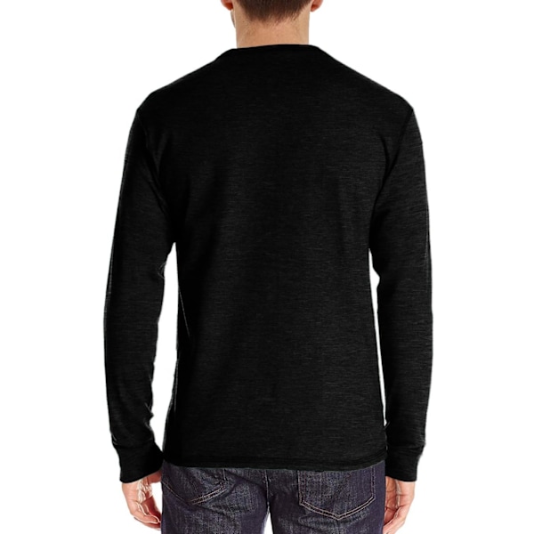 Herre langærmede polo-skjorter med lomme - Casual golfskjorter Black1 S
