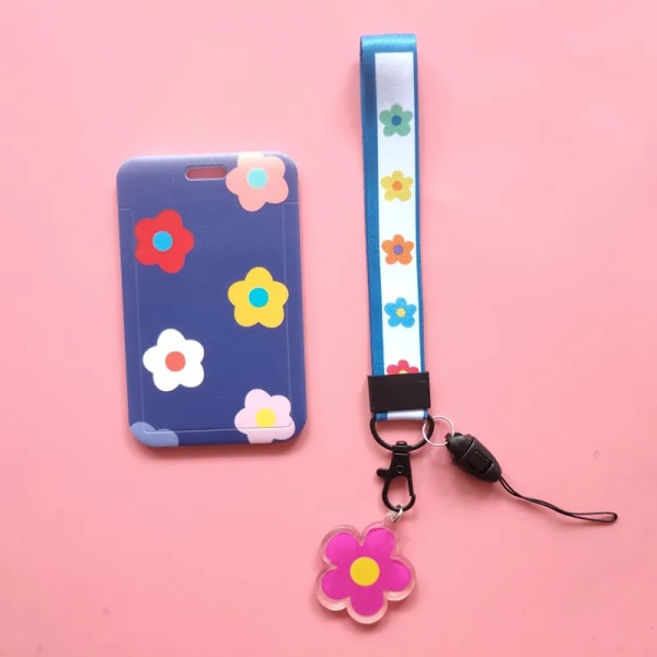 Kreditkortshållare för kvinnor Plast Mode Söt Kvinnlig Omslag Studentkortfodral Buss ID Halsband Badge C String C String