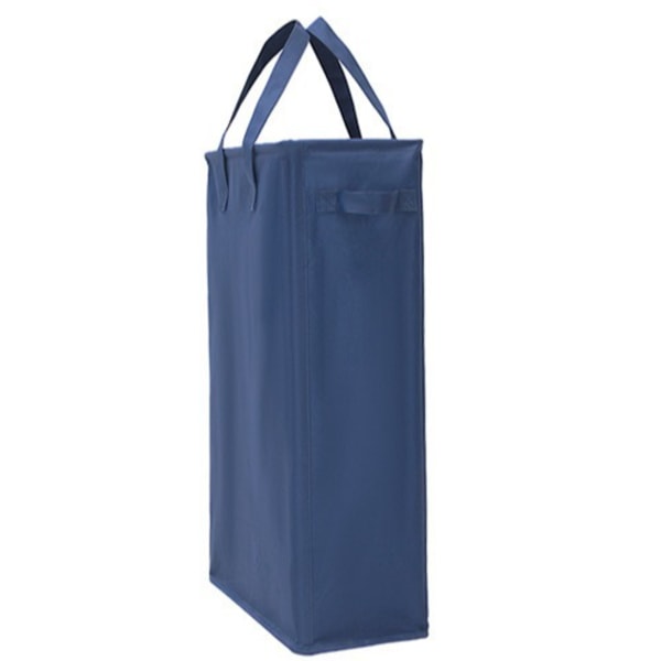 Tøykurv, håndtak sammenleggbar tøykurv, tynn skitten kleskurv, smal klespose, sammenleggbar skitten kleskurv, marineblå navy blue