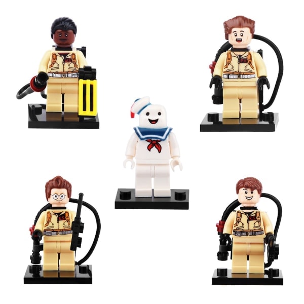5 st/set Ghostbusters Docka Hem Samlarobjekt DIY Byggkloss Leksak Actionfigur