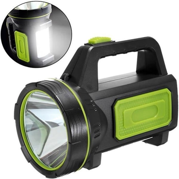 ®RisingFF Ladattava taskulamppu - 10W vedenkestävä taskulamppu sivuvälolla 1200MA