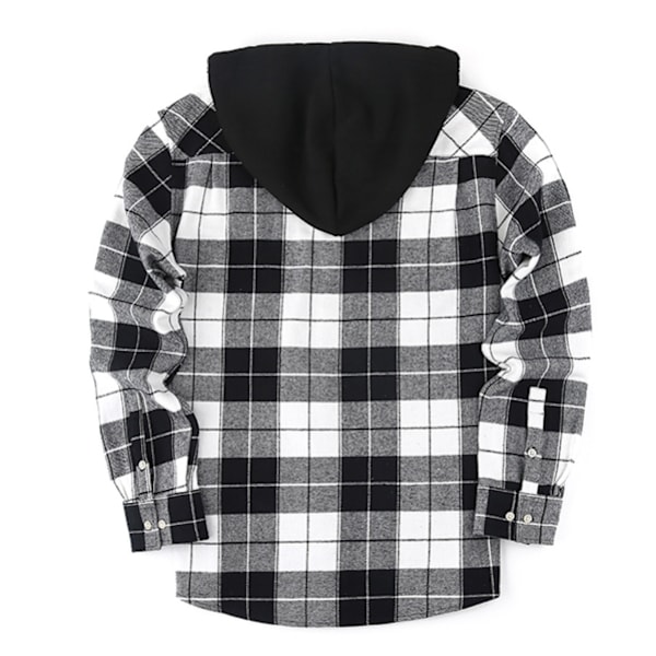 Miesten Ruudullinen Paita Pitkähihainen Taskuilla Napitettava Miesten Ruudullinen Paita Takki Flanellipaita Red 2XL