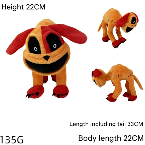 Uusi Monster Hoppy Hopscotch Pehmolelu Catnap Pehmolelu Smiling Critters Pehmo Täytetty Tyyny Nukke Lelut Mutated orange dog