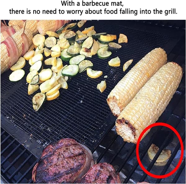 Grillmattor, 5 stycken Grillmattor, Återanvändbara
