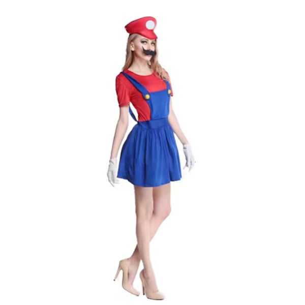 Børne Super Mario Luigi Bros Cosplay Kostume Adult needlework XS:150-155CM