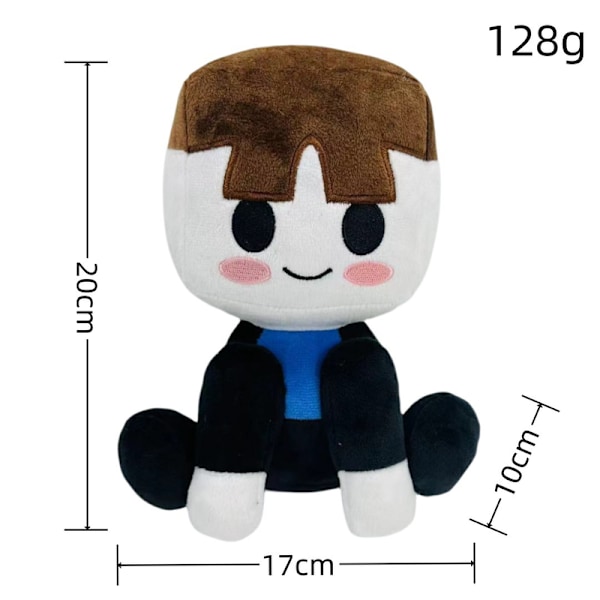 Blox Buddy Plyschleksak, Roblox Bacon Girl, Cool Boy Hat Dock, Julplyschdocka Present, Baseboll Baby Plyschleksak, Present till Män och Kvinnor Little boy