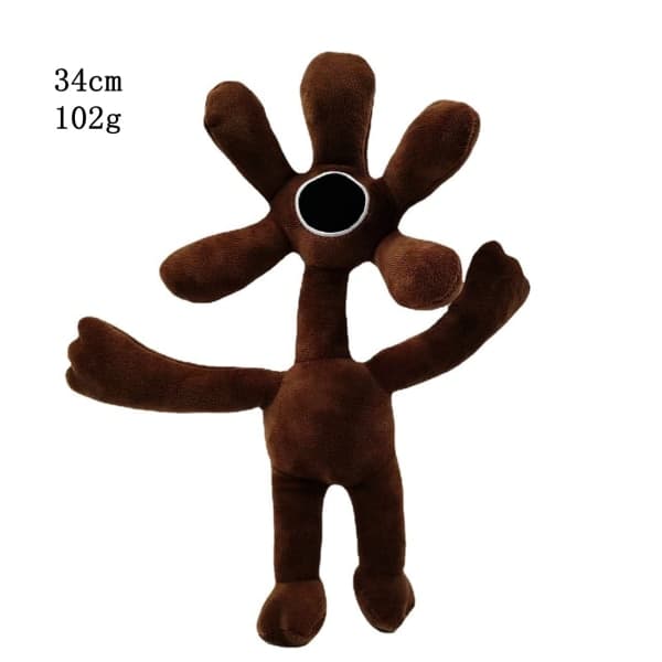 Rainbow Friends Plyschleksaksfigur brun 34 cm brown 34 cm