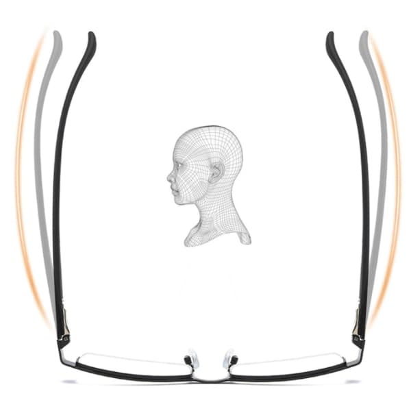 Forretningslæsebriller Ultralight Frame BLACK STRENGTH 250 sort sort Styrke 250 Strength 250