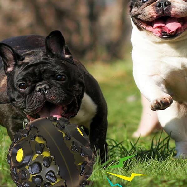 Hunde Legetøj Giggle Ballspecial Meteorite Formet Lydlegetøj Interaktive Bolde