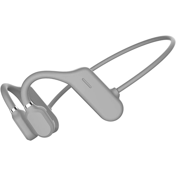 Luujohtokuulokkeet Bluetooth Open Ear Langattomat HiFi Stereo -kuulokkeet mikrofonilla urheiluun, kuntoiluun, pyöräilyyn, juoksuun, ajamiseen (harmaa) Grey