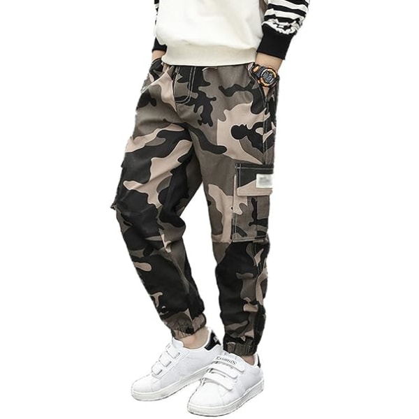 Camo haalarit pojille ja fleece casual housut /(160-170)cm camouflage 160-170