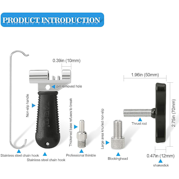 Sykkelkjedeverktøy, Universal for 7 8 9 10 Kjedeledd Splitter Cutter