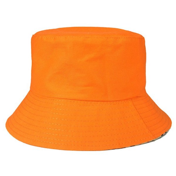 Svart Fiskehatt Bucket Hat Beanie Hat orange one size orange
