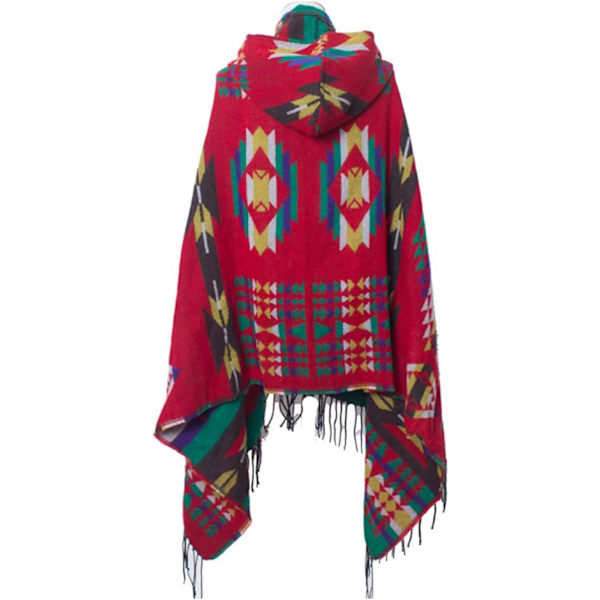 Damernas Mode Croissant-Knapp Bohemisk Frieze Cashmere Blended Huva