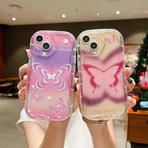 Bakdeksel til iPhone 14, mykt TPU-mønstertrykk