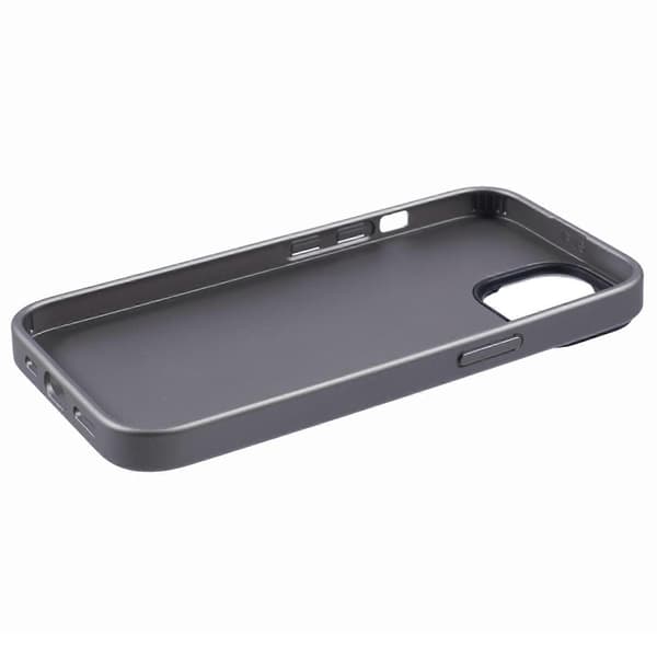 Stødsikkert geometrisk PU læder bagcover til iPhone 15