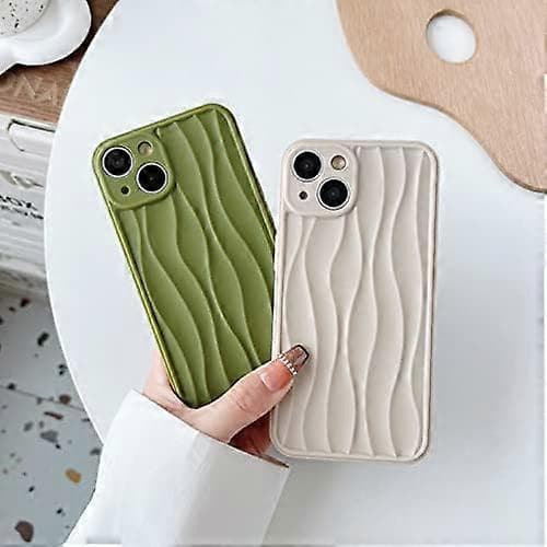 Caseative deksel for iPhone 13, vannrippelmønster bølgete form kompatibelt med iPhone-deksel