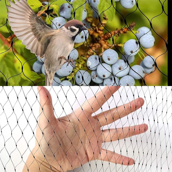 Fuglenet 4x10m Anti Fuglenet Have Plante Netting Ært Frugt Net Dam Mesh til Have Gård Vinmark Dam Hegn