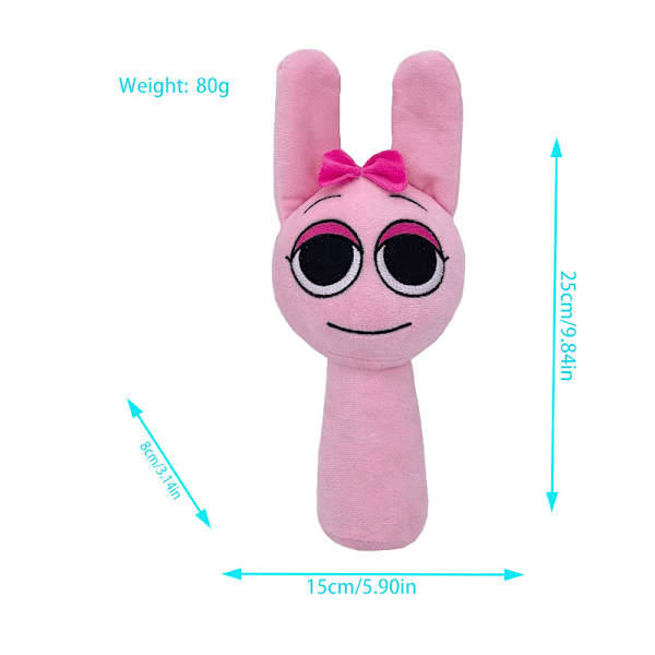 Sprunki bamse, Sprunki spill bamse, for voksne, barn, dukker, beste gaver Pink bow