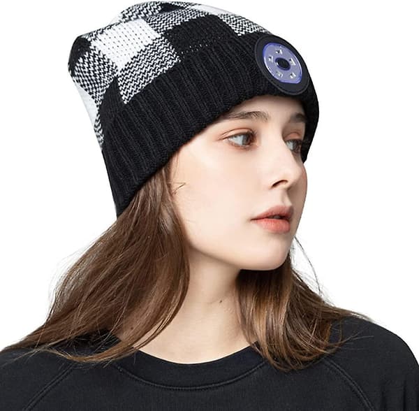 Beaniehatt med Ljus 5 LED