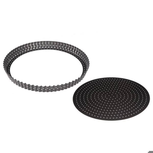 Paiform - Avtakbar - 28 cm - Metall - Perforert - Grå
