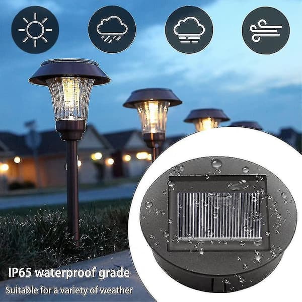 4-pack Solcellslampor Ersättning - Solpanel - Locklykta - Ersättningssolcellslampor