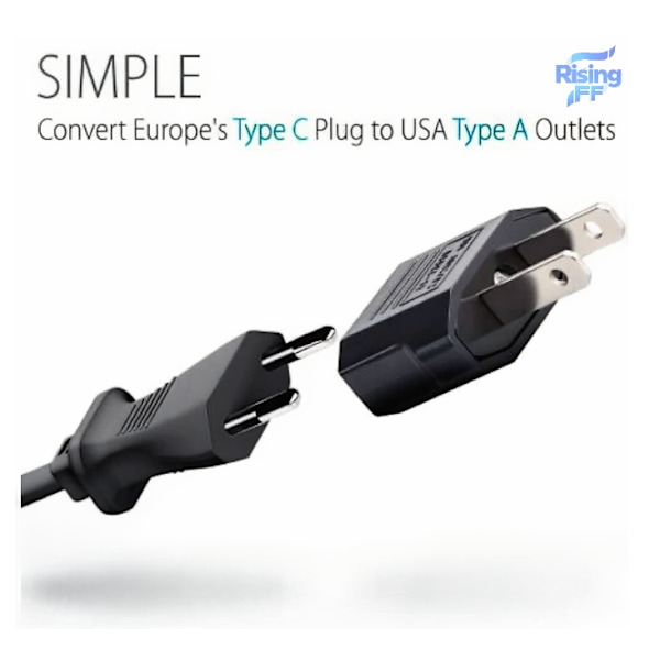 iPhone Oplader - Hurtig Oplader Hoved + Kabel 20W USB-C + EU til US Adapter, Hvid 2-pak (med Oplader Opbevaringspose)