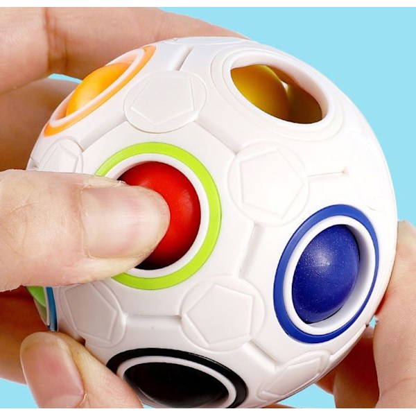 Rubiks kube regnbuekule 12 hull intelligens Rubiks kube tre-ordens Rubiks kube dekompresjonskule magisk linjal barnas pedagogiske leker