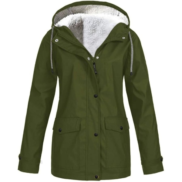 Army Green L höst/vinter fleecejacka Army green L