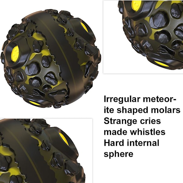 Hunde Legetøj Giggle Ballspecial Meteorite Formet Lydlegetøj Interaktive Bolde