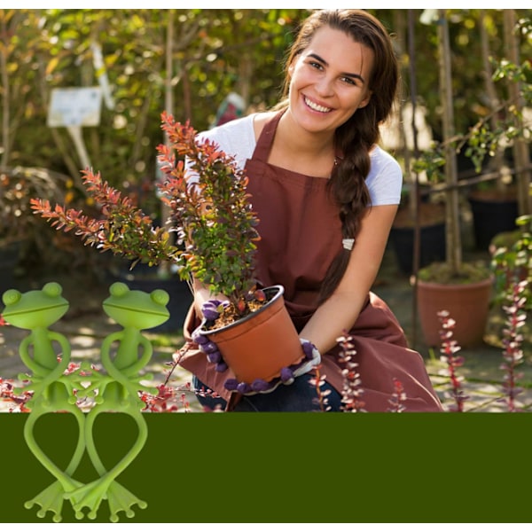 Grön Groda Växtställ - Söt, Stabil, Lämplig för Små Krukor och Suckulenter, Groda Trädgårds Dekorativ Blomkruka, Växtställ (3 st) 3-pack