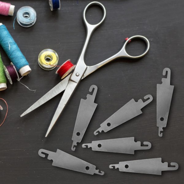 10 stk. rustfritt stål krok nålitreder, broderi korssting nålitrederverktøy, håndmaskin sy DIY-verktøy
