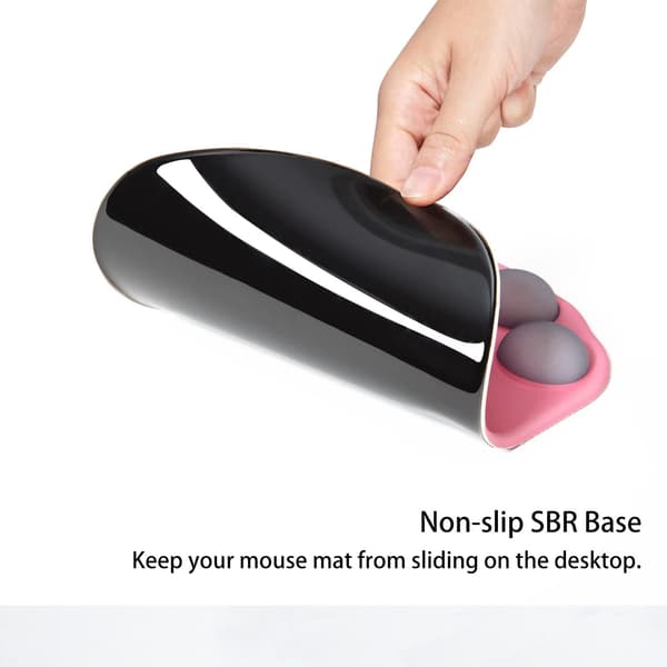 Musematte med kattepote, ergonomisk musematte, musematte i silikongel, søt musematte, Kawaii musematte, for hjem/kontor/spilling, musematte grønn og gul Pink&Grey