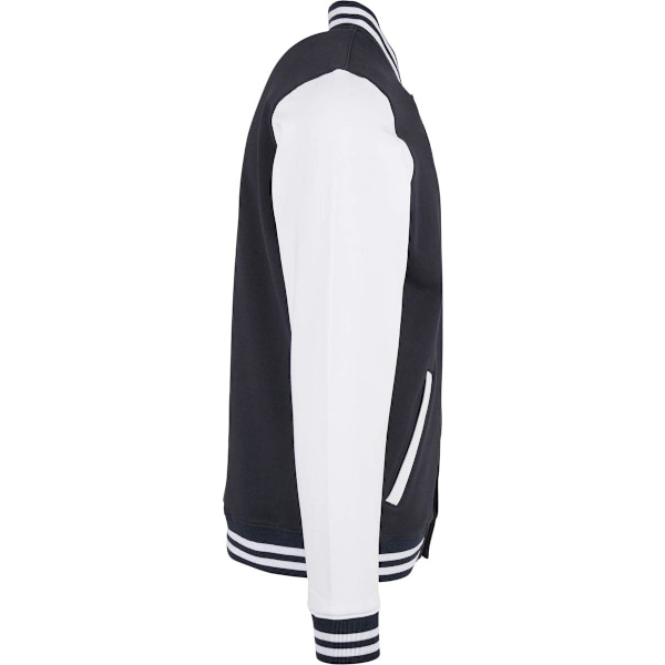 Bygg ditt varumärke herrbasjacka L Navy/White