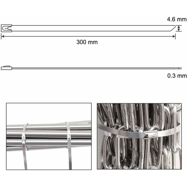 Metall hvit stål bindetape bindetråd vit