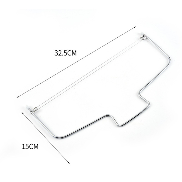 Kakekutter Rustfritt Stål 15 x 32,5 x 0,5 cm Sølv