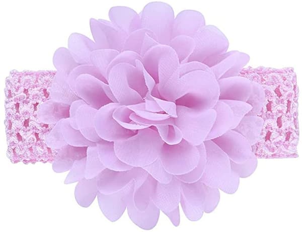 18 stk. Baby Pige Hårbånd Chiffon Blomster Blød Elastik