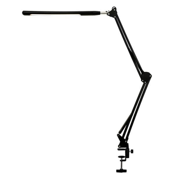LED-pöytävalaisin säädettävällä varrella, musta
