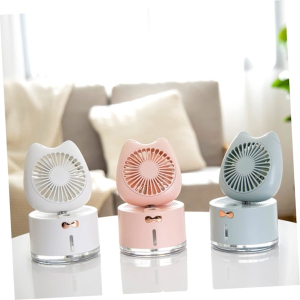 Luftfuktervifte USB-vifte mini sommervifte hvit kattevifte