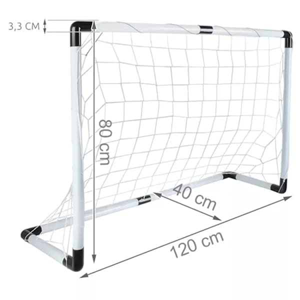 Fodboldmål til børn - Med bold og pumpe