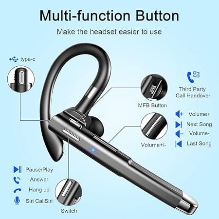 Monaural In-Ear med Mikrofon och Brusreducering