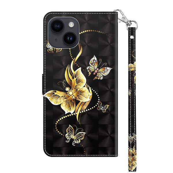 3D-maalattu nahkakotelo iPhone 15:lle