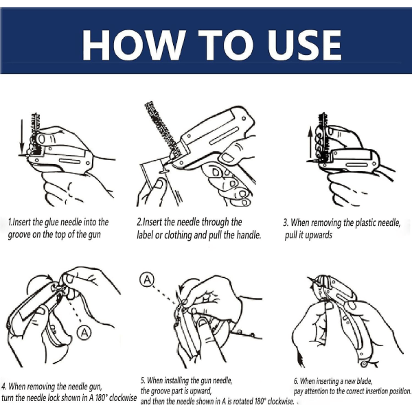 Hurtig tøjfikser, Speedy tøjfikser, Quick Stitch Sypistol til tøj til at reparere lave halsudskæringer, stramme sømme White