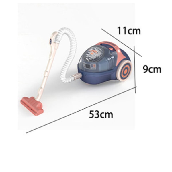 Simuleringskøkken legetøjsvaskemaskine brødrister mikrobølgeovn lege kreativt børnelegetøj, simulationsbelysning Vacuum cleaner