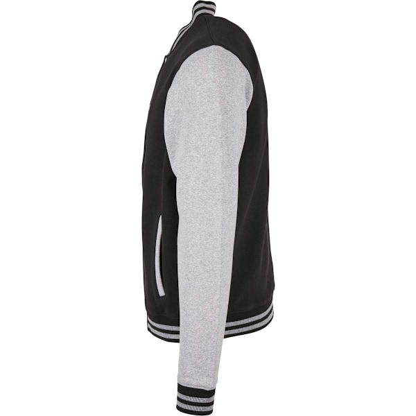 Bygg ditt merkevare Men's Basic College Jacket 3XL Black/Heather Grey