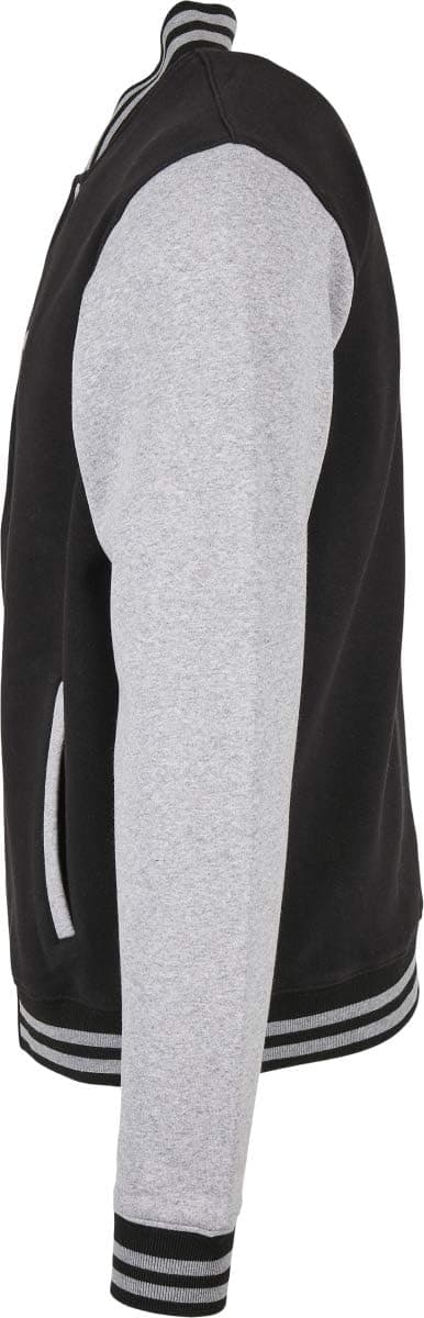 Bygg ditt merkevare Men's Basic College Jacket L Black/Heather Grey