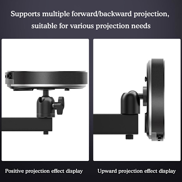 Fällbar projektorväggfäste, universell justerbar tak- och väggfäste för projektor, justerbart projektorfäste, miniprojektorväggfäste 40cm