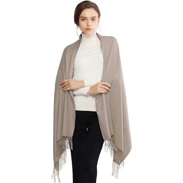 Naisten huivit Pashmina Shaalit ja Kääreet Häät Huivit Naisille Talvi Light Khaki