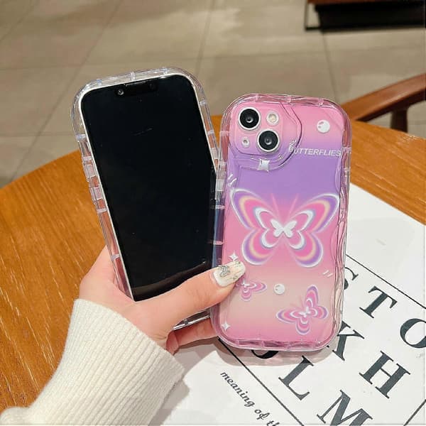 Bakdeksel til iPhone 14, mykt TPU-mønstertrykk